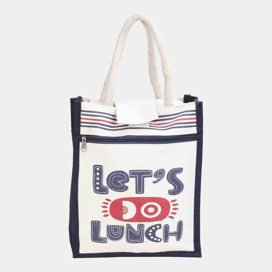 White Canvas Lunch Bag, , large image number null