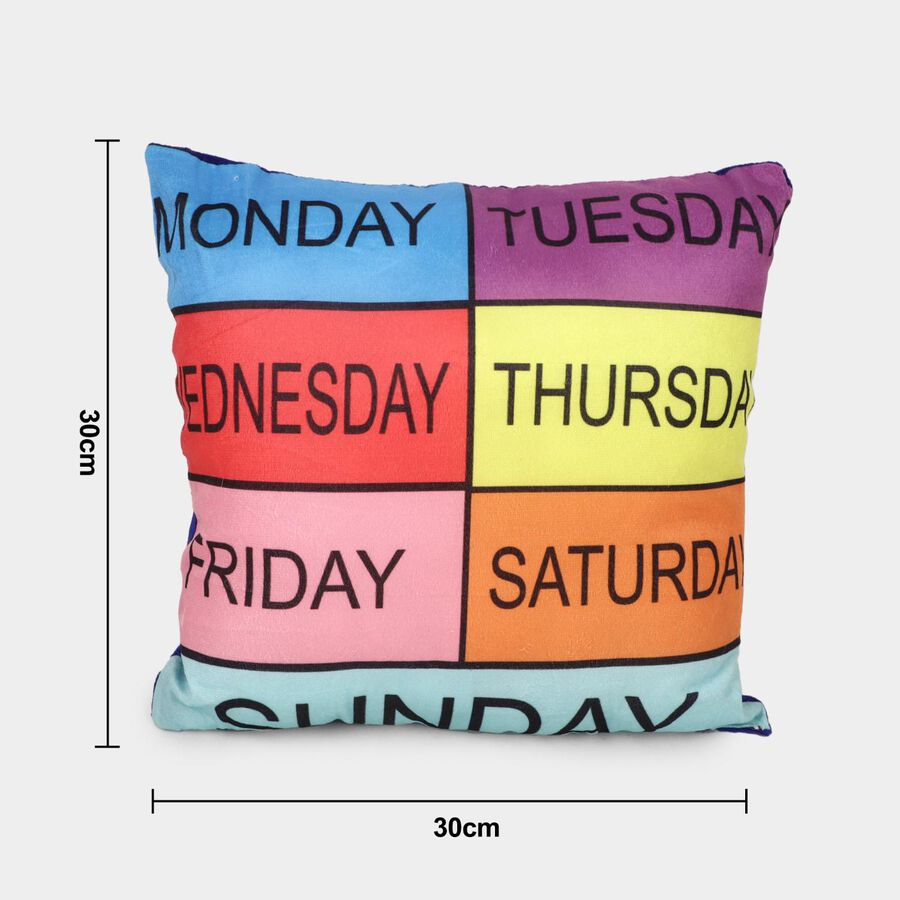 Multicolor Fabric Cushion, , large