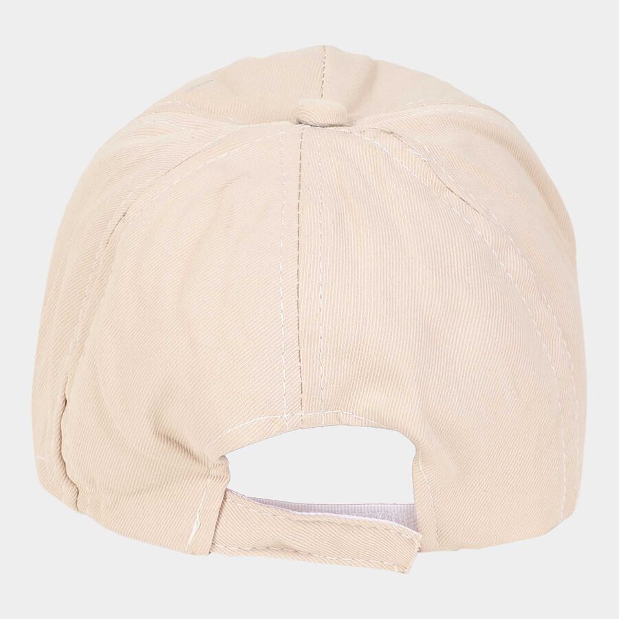Kids' Beige Canvas Cap, , large image number null