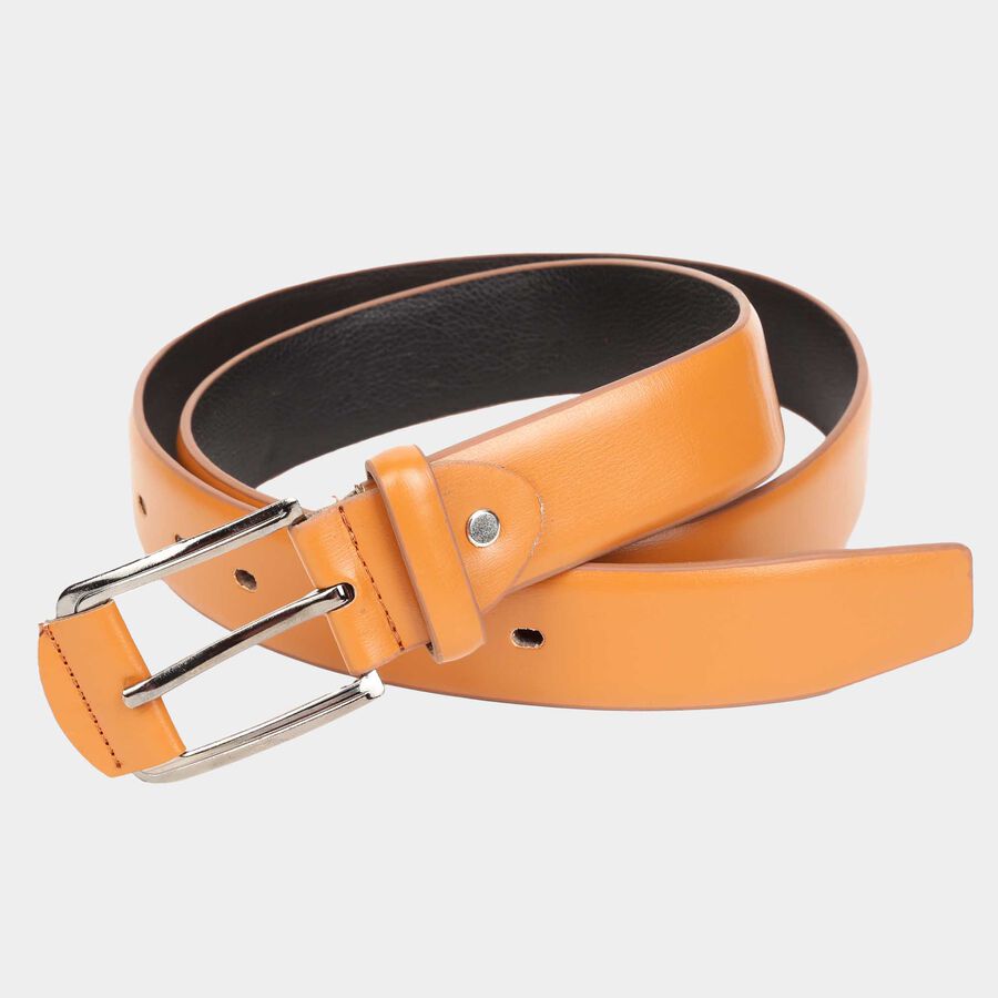 Men's Tan Polyurethane Casual Belt, , large image number null