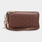 Women's Aqua Polyurethane Handbag, , small image number null