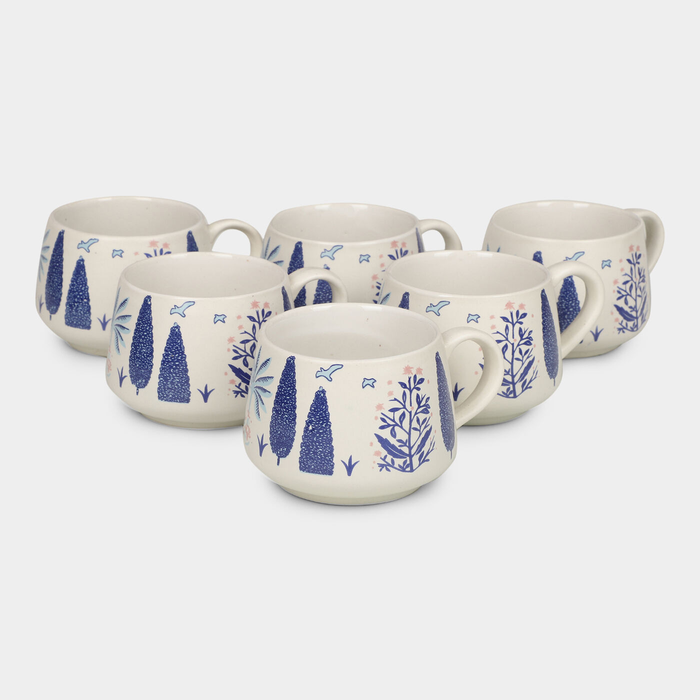 Home Finery                         200ml Stoneware Mug Set of 6