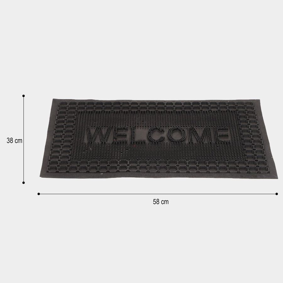 Anti-Skid Black Rubber Door Mat, , large image number null