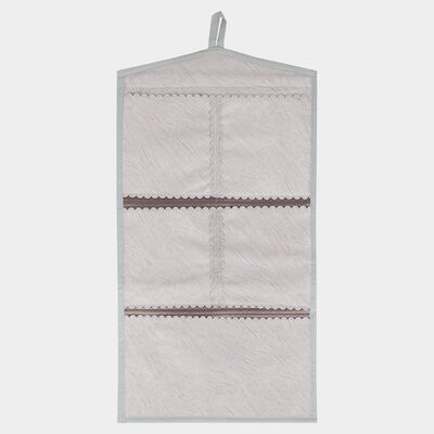 Beige Polyester Cotton Wall Hanging Organiser