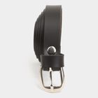 Women's Black Polyurethane Belt, , small image number null