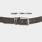 Men's Black Polyurethane Casual Belt, , small image number null