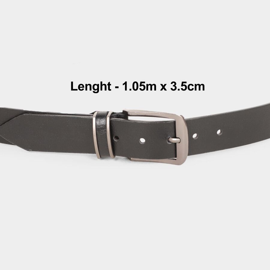 Men's Black Polyurethane Casual Belt, , large image number null