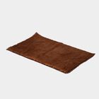 Anti-Skid Brown Polyester Bath Mat, , small
