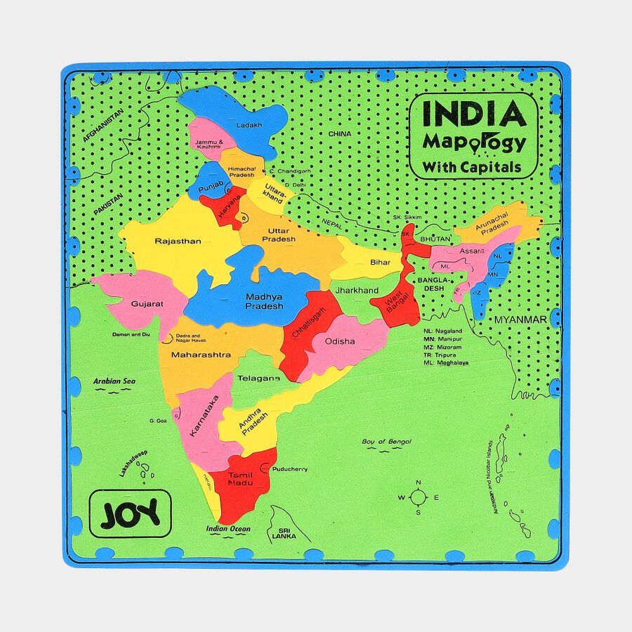 Kid's India Map Puzzle, , large image number null