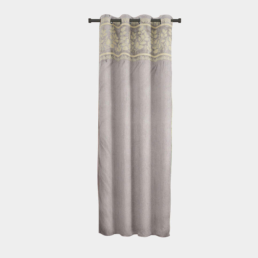 7 ft. Dark Grey Polyester Curtain, , large image number null