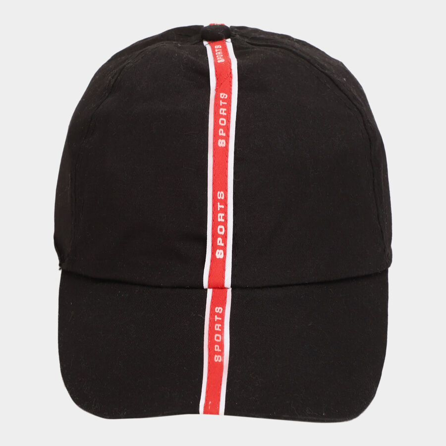 Kids' Black Canvas Cap, , large image number null