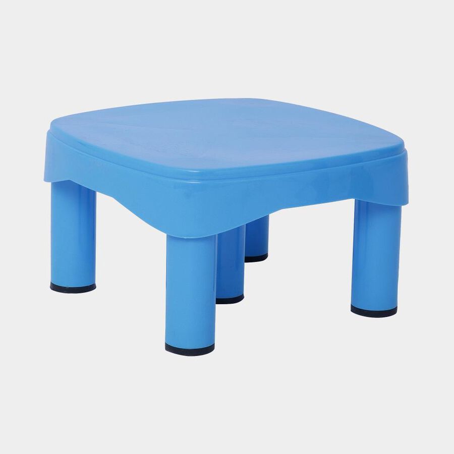 Blue Plastic Bath Stool, , large image number null