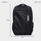Black Polyester Backpack with Laptop Compartment, 32 L (Approx), , small image number null