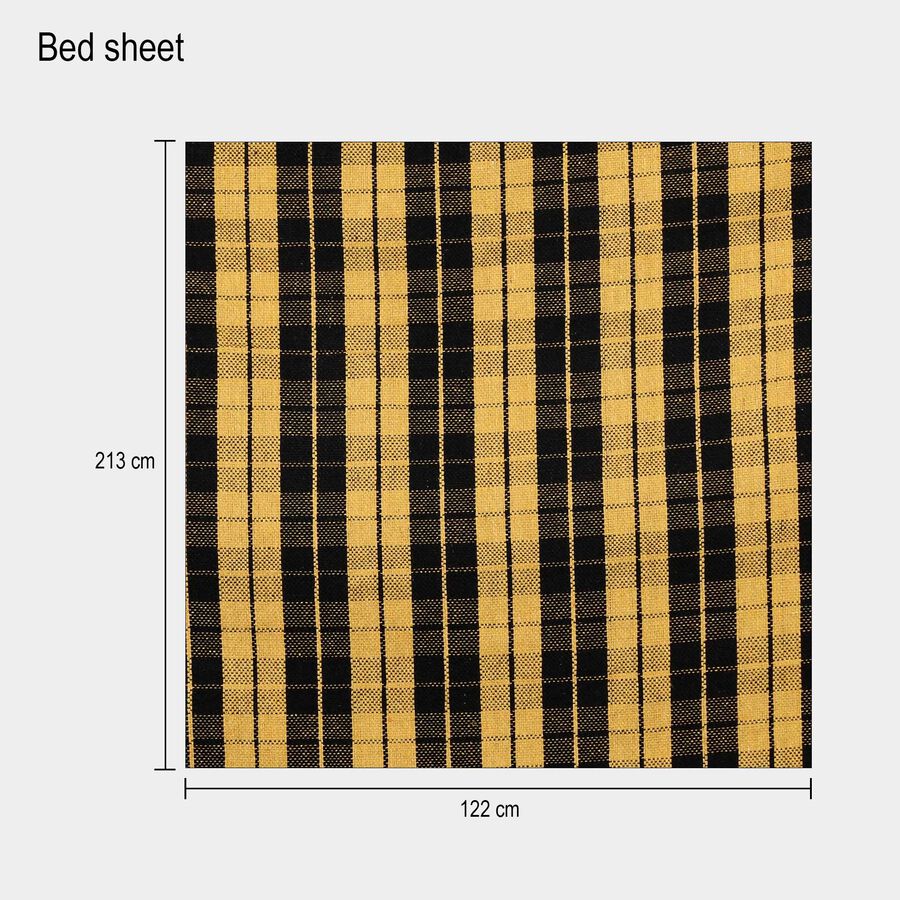 Checks Single Bed Cover without pillow cover, , large image number null