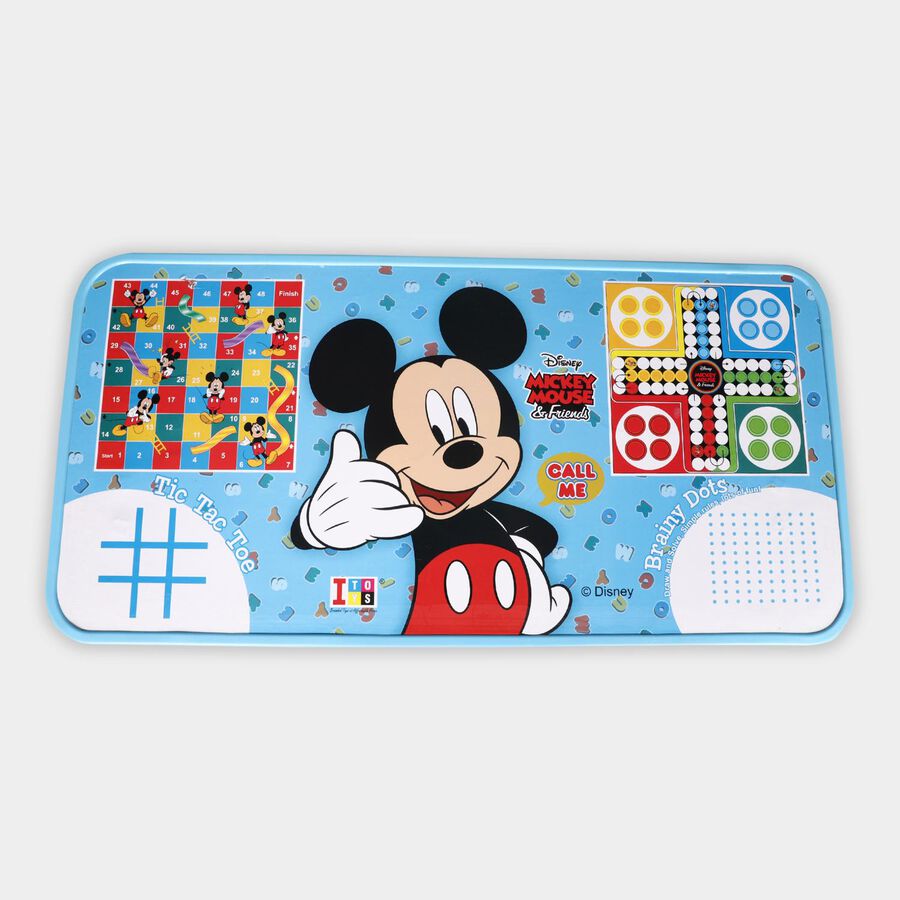 Mickey Mouse Print Folding Wooden Table, , large