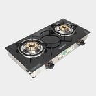 LP Gas Stove 2 Burner Glass Top, 1 star BEE rating, , small