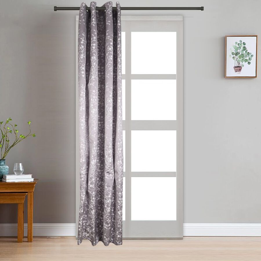 9ft. Grey Polyester Curtain, , large