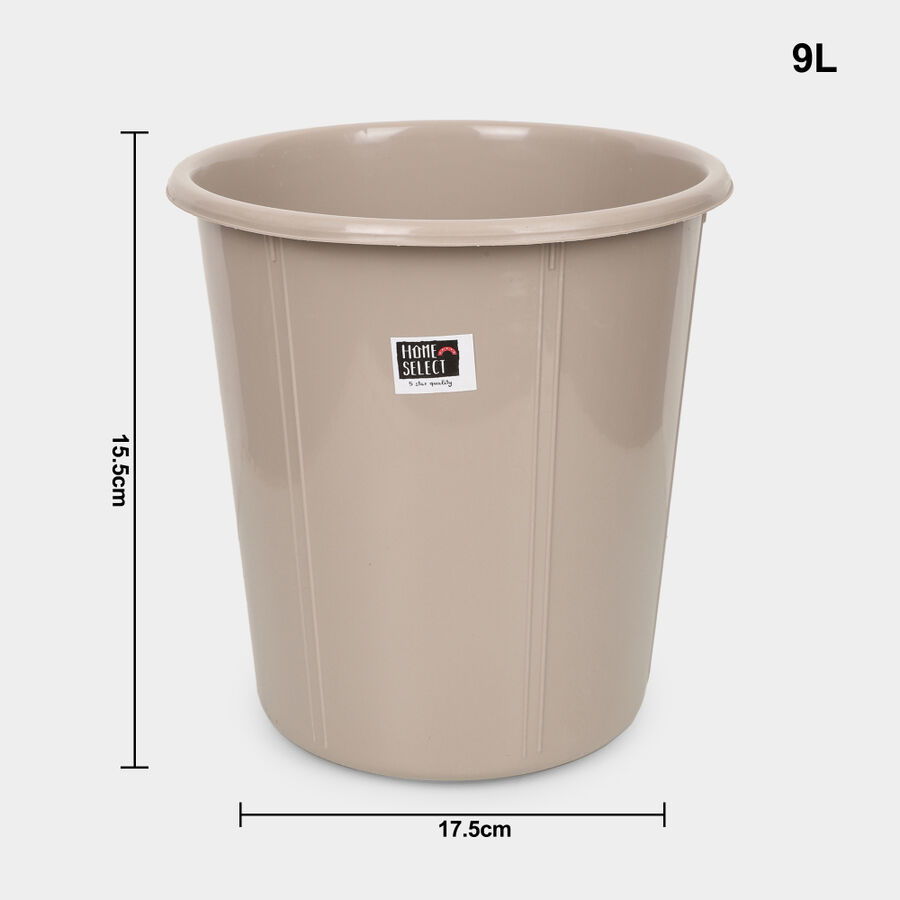 9 L Plastic Dustbin, , large image number null