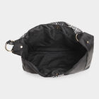 Women's Black Polyurethane Hand Bag, , small image number null