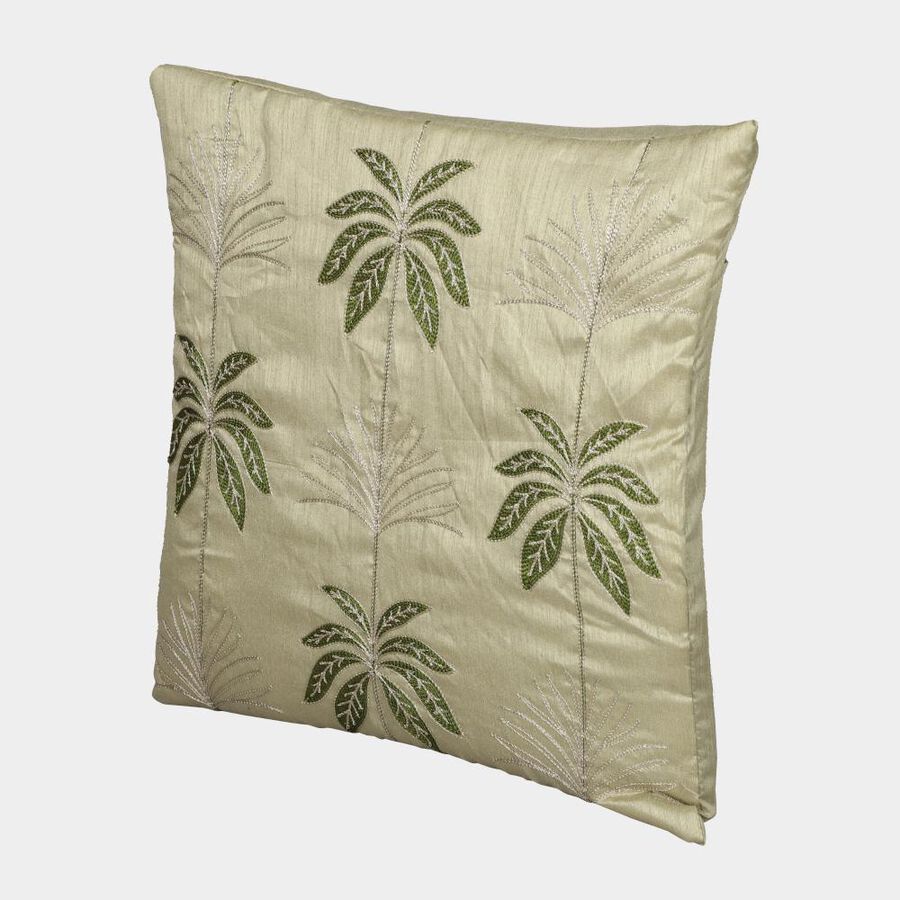 Green Polyester Cushion Cover, , large image number null
