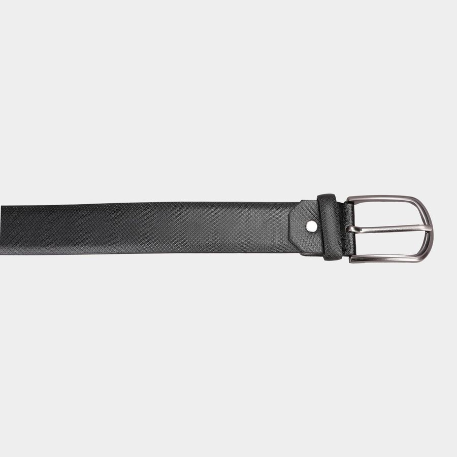 Men's Black Polyurethane Casual Belt, 38 in. Waist, , large image number null