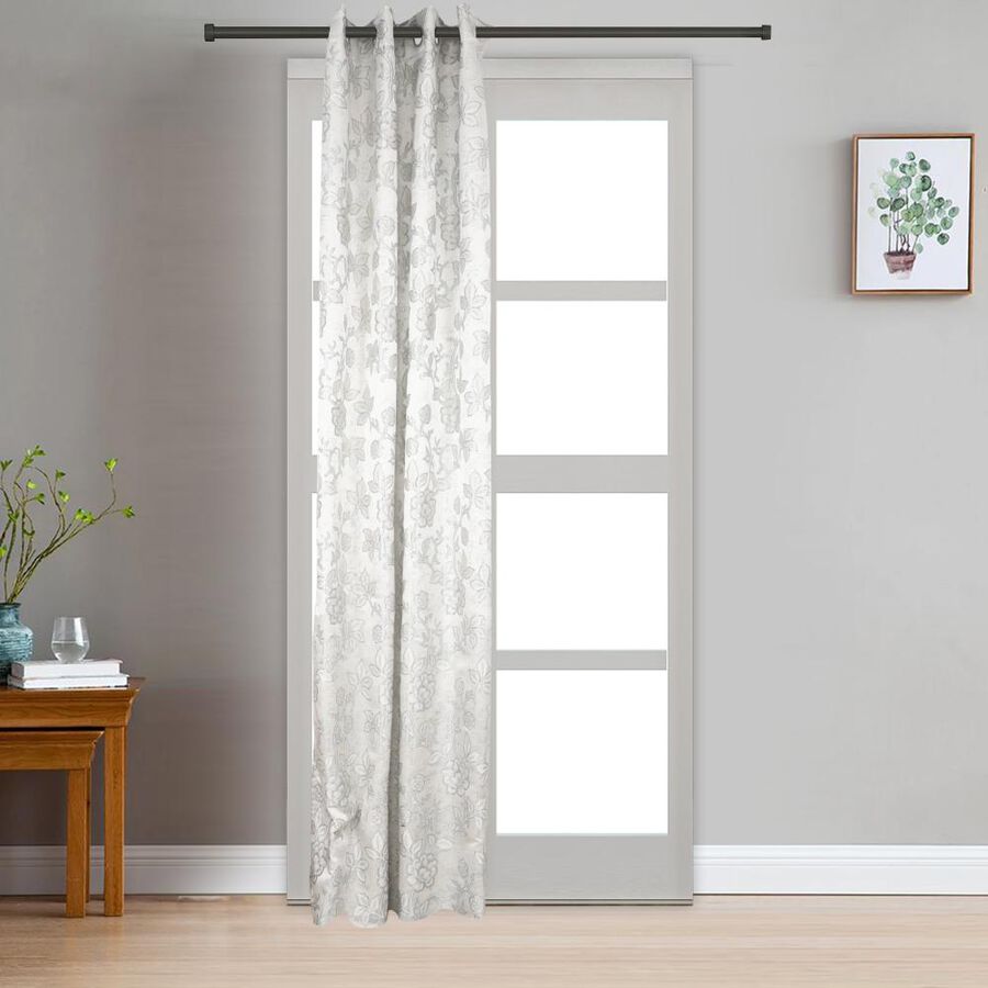 9ft. Light Grey Polyester Long Door Curtain, , large image number null