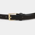 Men's Black Pu Formal Belt, , small image number null