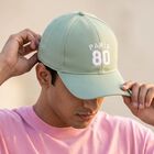Men's Green cotton Cap, , small
