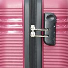 8-Wheel Maroon PVC Matee Hard Case Trolley, Small, , small image number null