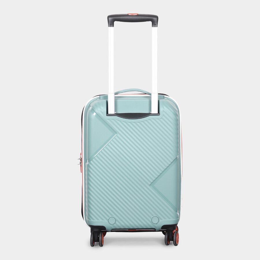 4 Wheel Green PVC Matee Hard Case Trolley, Small, , large image number null