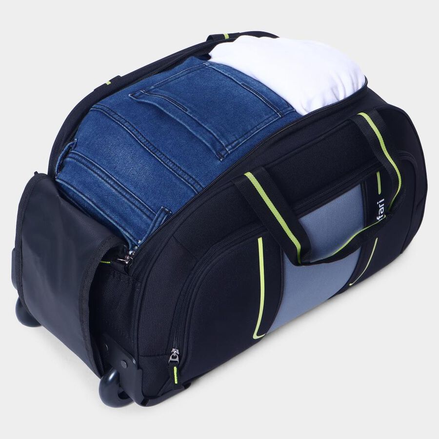 Black Polyester Duffle Trolley, , large image number null