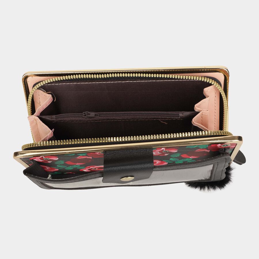 Women's Polyurethane Zipper Hand Pouch, , large image number null