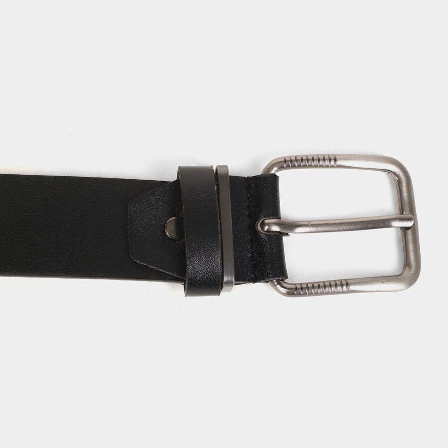 Men's Black Polyurethane Casual Belt, , large image number null