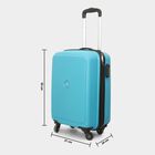4-Wheel Light Blue Polypropylene Hard Case Trolley, Small, , small image number null
