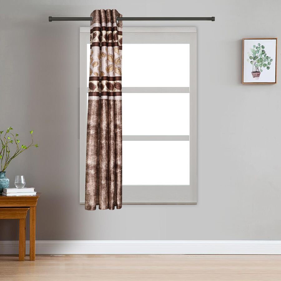 5ft. Brown Window Curtain, , large image number null