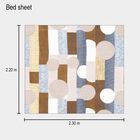 120 GSM White Microfiber Double Bedsheet With Pillow Cover, , small image number null