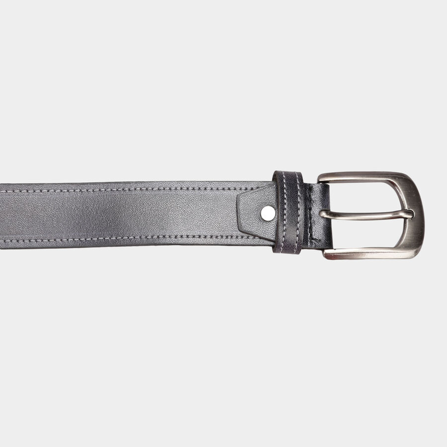 Men's Leather Casual Belt, Size 40, Textured, , large image number null