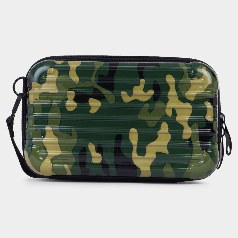 Women's Camo Polyurethane Sling Bag, , large image number null