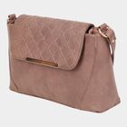 Women's Brown Polyurethane Handbag, , small image number null