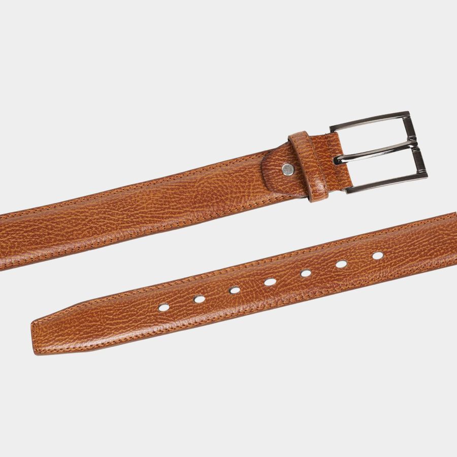 Men's Tan Polyurethane Casual Belt, , large image number null