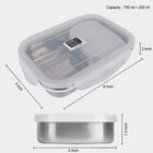 Steel Lunch Box, 2 Containers, , small image number null