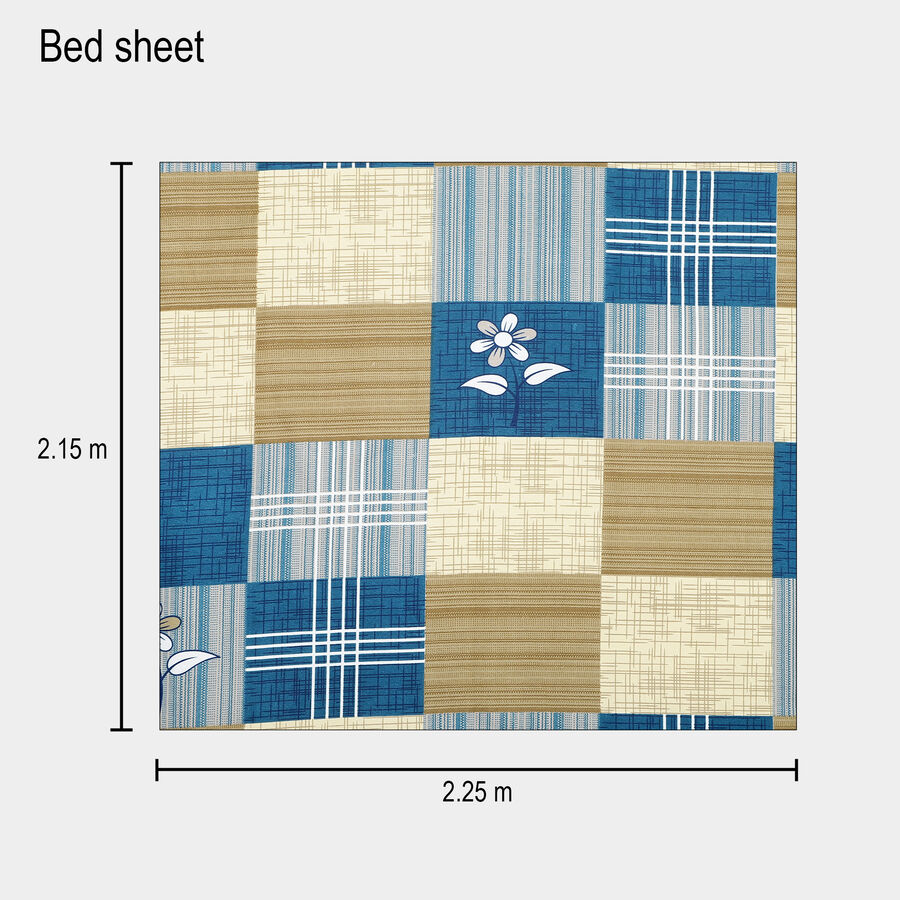 120 GSM Microfiber Double Bedsheet, , large image number null