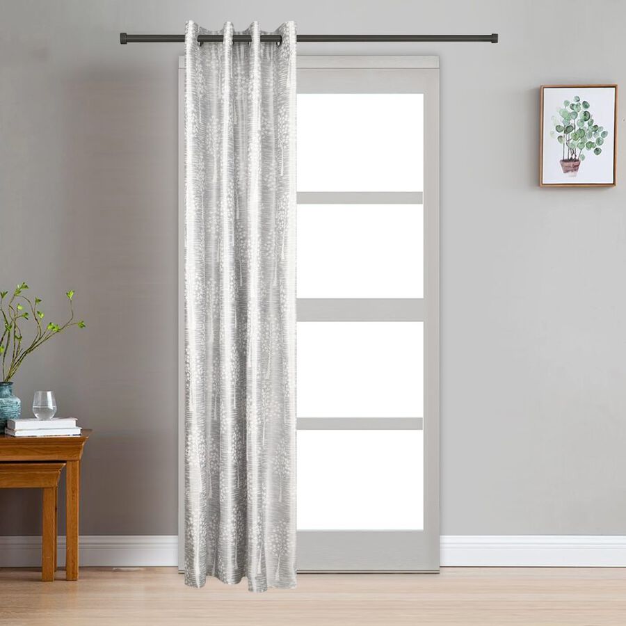 7ft. Light Grey Microfiber Door Curtain, , large image number null