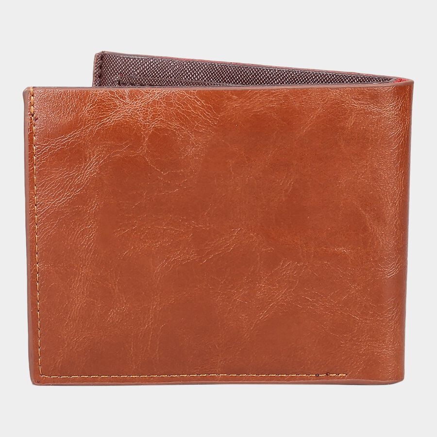Men's Brown Polyurethane Wallet, , large image number null
