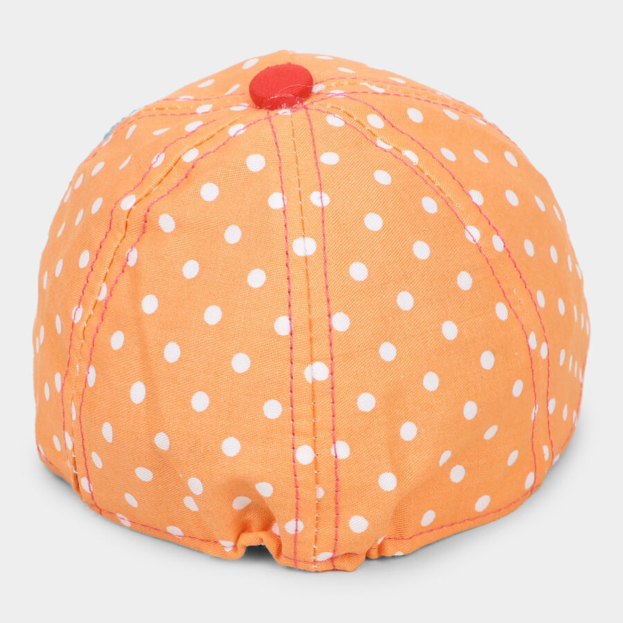 Orange Polka Dots Kid's Cap, , large image number null