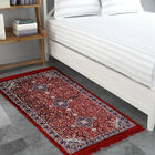 Red Polyester Bedside Runner, , small image number null