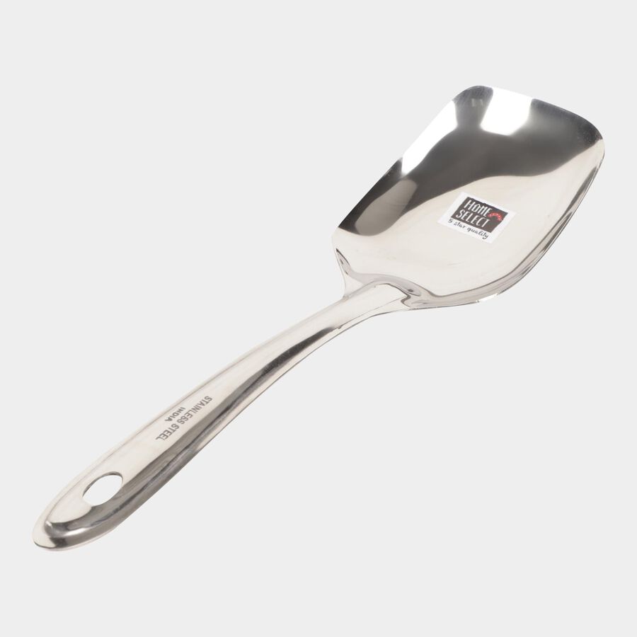 Silver Steel Serving Spoon, , large image number null