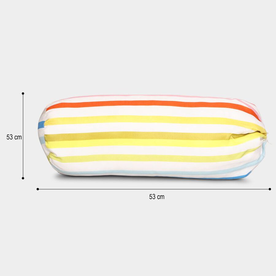 White Cotton Bolster, , large