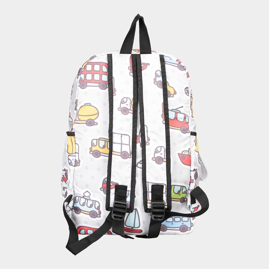 Women's Grey Fabric Backpack, , large image number null