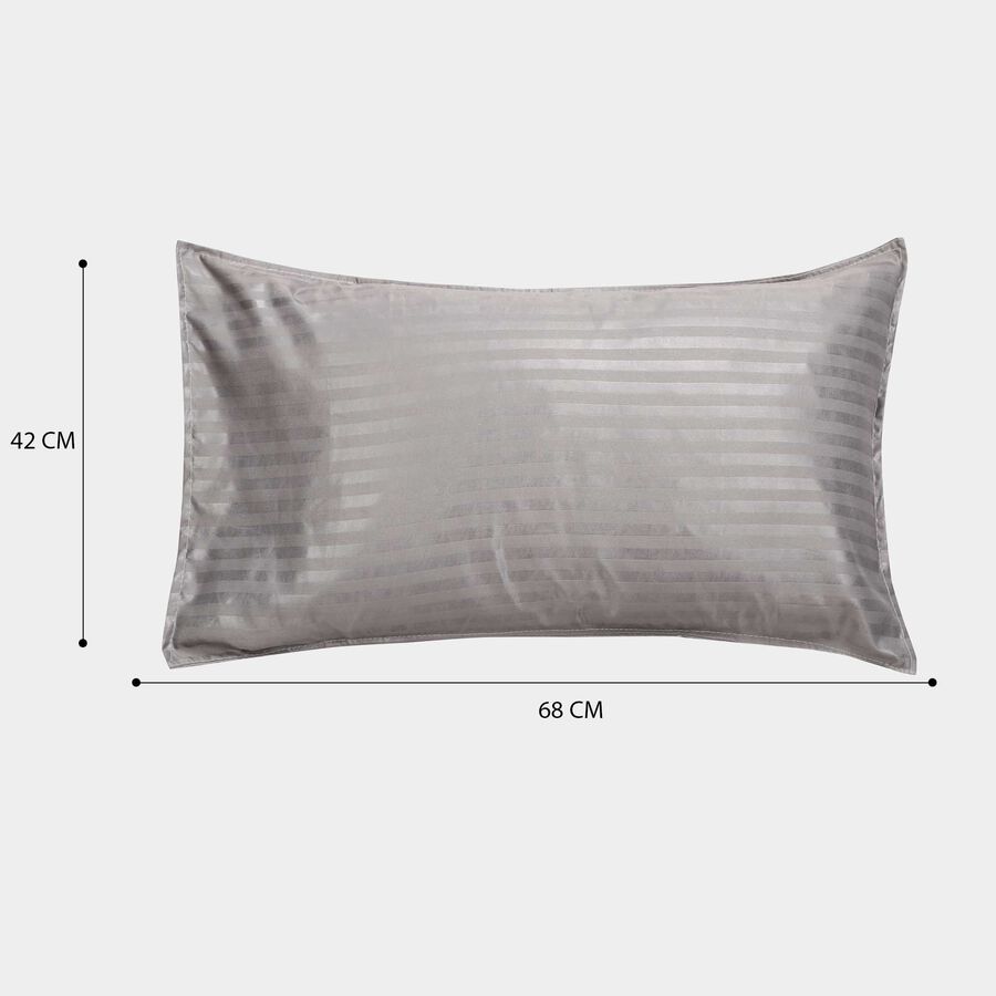 Grey Cotton Pillow Cover Set of 2, , large image number null
